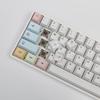 136 Key pbt Sublimation Dye Sub Chalk keycap for Cherry MX Switch Mechanical Keyboard Personality keycaps (English) view 3