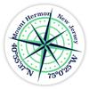 Mount Hermon New Jersey 2-Inch Vinyl Decal Sticker Latitude Longitude Compass Design view 1