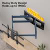 FORGING MOUNT Heavy Duty Long Arm TV Wall Mount with 43" Dual Articulating Arms for Most 50-90 inch Screen, Full Motion TV Mount Swivel Tilt Bracket Holds 198lbs, Fit 16,18,24 Studs VESA 600x400MM view 2