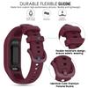 Gheper Soft Silicone Band Compatible with Garmin Vivosmart 5 Straps Replacement Wristband Bracelet Band Case Cover for Women Men, Small/Large Size view 2
