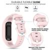 Gheper Soft Silicone Band Compatible with Garmin Vivosmart 5 Straps Replacement Wristband Bracelet Band Case Cover for Women Men, Small/Large Size view 2