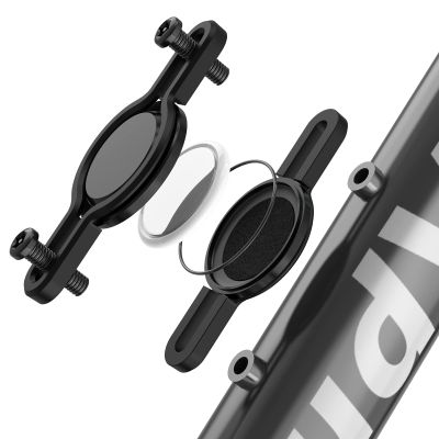 CloudValley for Airtag Bike Mount, Waterproof & Hidden Anti Theft Protective Aluminum Alloy Holder for Bicycle Bottle Cage | GPS Tracker Case for Enhanced Bike Security | Includes Security Screws