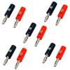 bnafes 10Pcs Audio Speaker Wire Cable Banana Speaker Wire Cable Screw Plugs Connectors 4mm view 1