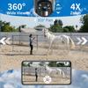Xega 4G LTE Cellular Security Camera Outdoor Solar Camera Wireless Built-in SIM Card, 2K HD Color Night Vision PTZ 360 View, Smart PIR Motion Detection, 2-Way Talk, No WiFi, IP66 view 4