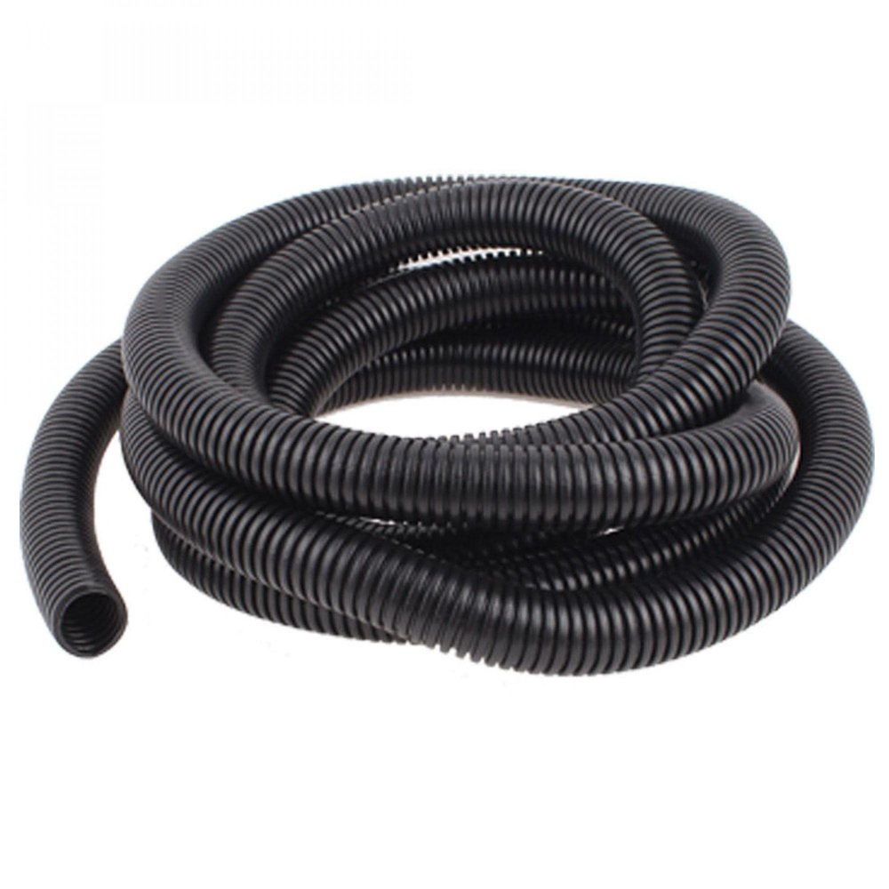 sourcing map Electronics Accessories 25mm Dia Conduit Convoluted Tubing Flexible Wire Loom Harness 3.2m