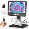 Andonstar 10.1 Inch HDMI Digital Microscope AD207S-10, Soldering Microscope, Coin Microscope for Error Coins, Electronic Microscope Kit view 1
