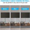 MLYYJH Large White PVC Cord Cover Corner Wall Ceiling, 16 ft Long Sturdy Waterproof Self Adhesive Raceway Cable Organizer, Easy to Install, Exhibitions Classrooms Gymnasiums Retail Hospitality view 4
