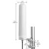 Peplink Cellular & WiFi Antenna Maritime 10 | 5G/LTE Connectivity 2x2 MIMO Dual Band Ultra-Wide Bandwidth | Built-in High Gain Amplifier GPS Receiver | Designed for Long Range and Maritime Excellence view 4