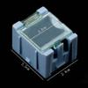 RELAND SUN 5pcs SMT Storage Boxes Electronic Components Mini Storage Case SMT SMD Assortment Box Container with Lids (blue) view 2