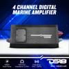 DS18 NXL-X600.4D 4-Channel Marine Amplifier - Compact Class D Full-Range IP67 Waterproof Amp 4 Ohms 150x4 RMS 1600W Great for Boats, Motorsports, Motorcycles, and All Elements Applications view 2