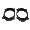 2pcs 6.5inch Black Door Speaker Adapter Spacer Rings,Speaker Adapter Bracket Ring with 2 Wire Harness Replacement for Levin(6X9) view 3