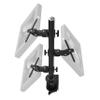 CTA Digital 3 Attachment Clamp  Clamp Pole with 3 Adjustable VESA Plates for Customized Delivery Service Solution (ADD-PVM3) view 3