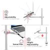 CTA Digital Laptop Clamp Mount Articulating Laptop Plate and Pole Clamp Mount Compatible with 11.25 17.6 Laptops (LT-PCM) view 2