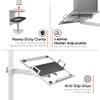 CTA Digital Laptop Clamp Mount Articulating Laptop Plate and Pole Clamp Mount Compatible with 11.25 17.6 Laptops (LT-PCM) view 3