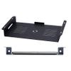 Oeveo Under Desk Laptop Mount - Black | Fits Laptops Up to 17"| 2.375" H x 19.5" W x 11.125" D | Metal Laptop Mount with Air Vents | ULM-291 | Made in America view 1