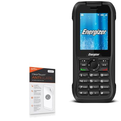 BoxWave Screen Protector Compatible with Energizer Hardcase H240S - ClearTouch Anti-Glare (2-Pack), Anti-Fingerprint Matte Film Skin