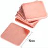 10pcs Pure Copper Heatsink,Copper Pad Shim Thermal Kit,Low Profile Copper Plate Cooler Heat Sink for Chipset GPU CPU Size 15mm x 15 MMX 0.8mm view 2