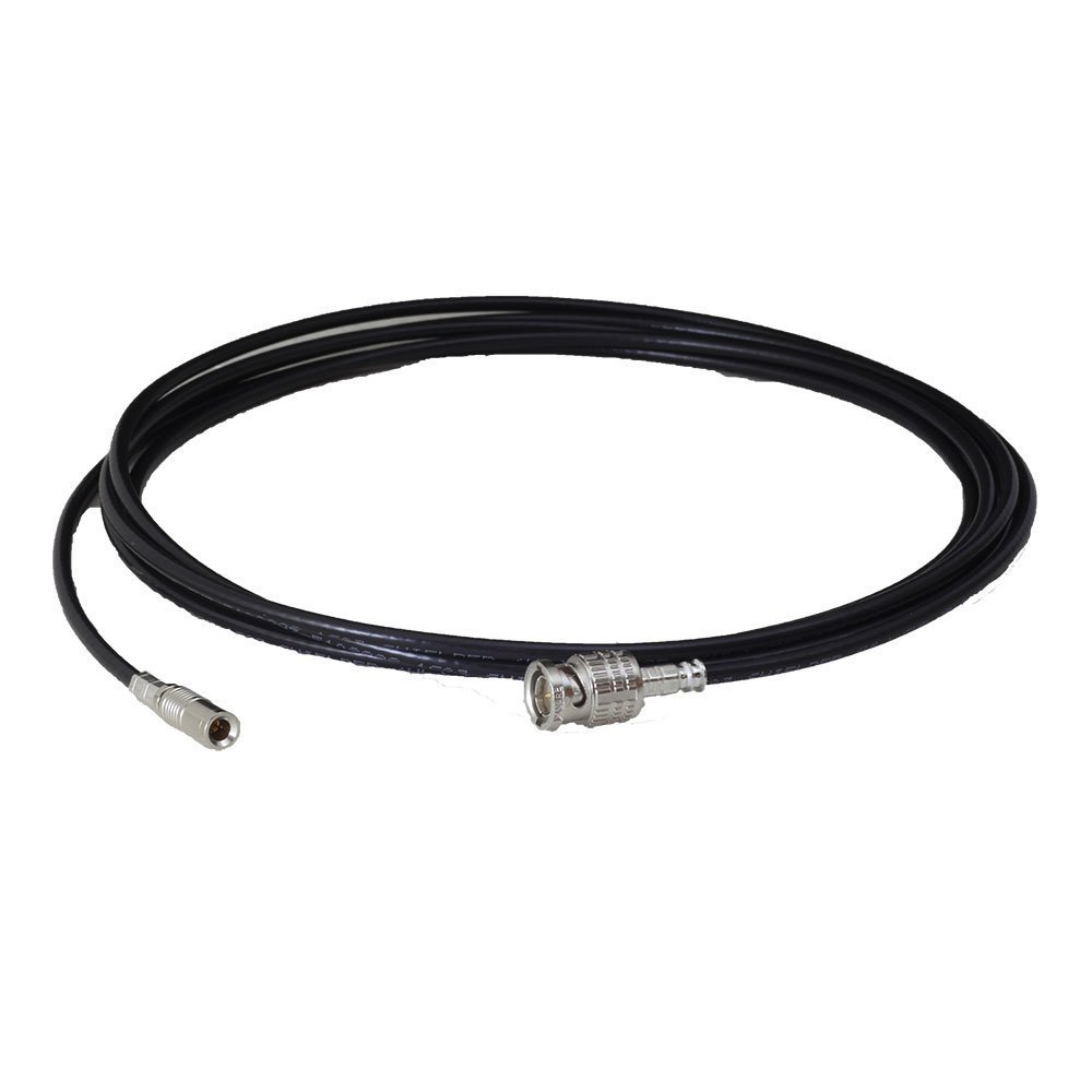 BJC Mini SDI Cable Made with Belden 1855A (2 Foot, BNC to Straight DIN 1.0/2.3, Black)