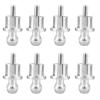 Tertullus 8 Pcs Audio RCA Dust Caps Plugs Shileding Caps Noise Stopper Dust Proof Protectors for Amp (Rhodium Plated) view 1