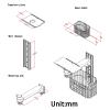 Aluminum Alloy Swivel Wall Mount Bracket, Device Monitor Stand with Storage Basket, Wall Mount Bracket for Patient Monitor.. view 2