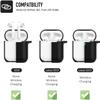 Compatible with AirPods 2nd 1st Generation Charging Case ,Soft Leather Printing Case Shock-Absorbing Protective Cover with Keychain (American Bison Pattern) view 4