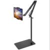 BluuSuuk Tablet Floor Stand with Double Weight Base, Overhead Bed Phone Mount Height Adjustable Arm Stretchable Stand Holder, Compatible with iPad Mini Air Pro, Galaxy Tab, Kindle, Switch, Cell Phones view 1