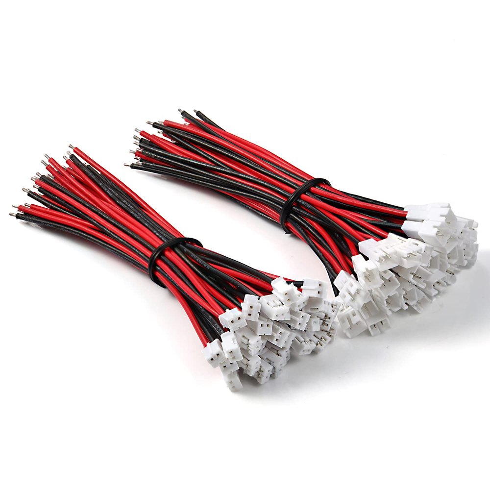 CHANZON 30 Pairs Jst PH 2.0 mm 22AWG 2Pin Pitch Plug Connector