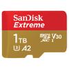 SanDisk 1TB Extreme microSD UHS I Card for 4K Video on Smartphones, Action Cams & Drones 190MB/s Read, 130MB/s Write SDSQXAV 1T00 GN6MN, Red/Gold view 1