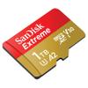 SanDisk 1TB Extreme microSD UHS I Card for 4K Video on Smartphones, Action Cams & Drones 190MB/s Read, 130MB/s Write SDSQXAV 1T00 GN6MN, Red/Gold view 2