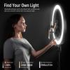 NEEWER Ring Light RP19H 19 Inch with Tripod Stand 3 Phone Holders Compatible with iPhone, Upgraded 2.4G Touch Control Ringlight for Video Recording Streaming Home Office Zoom Selfie Makeup Lighting view 2