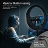 NEEWER Ring Light RP19H 19 Inch with Tripod Stand 3 Phone Holders Compatible with iPhone, Upgraded 2.4G Touch Control Ringlight for Video Recording Streaming Home Office Zoom Selfie Makeup Lighting view 3