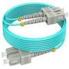 15m OM3 SC to SC, (50ft) Multimode Fiber Optical Patch Cables, Options 7in~500ft, Fiber Optic Patch Cable Duplex 10G LSZH,  view 1