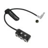 Alvin's Cables 1 to 3 Power Splitter Box Rotatable Right Angle 2 Pin Male to 32 Pin Female Splitter Cable for ARRI RED Cameras Teradek with Adjustable Screw view 1