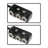 Alvin's Cables 1 to 3 Power Splitter Box Rotatable Right Angle 2 Pin Male to 32 Pin Female Splitter Cable for ARRI RED Cameras Teradek with Adjustable Screw view 2