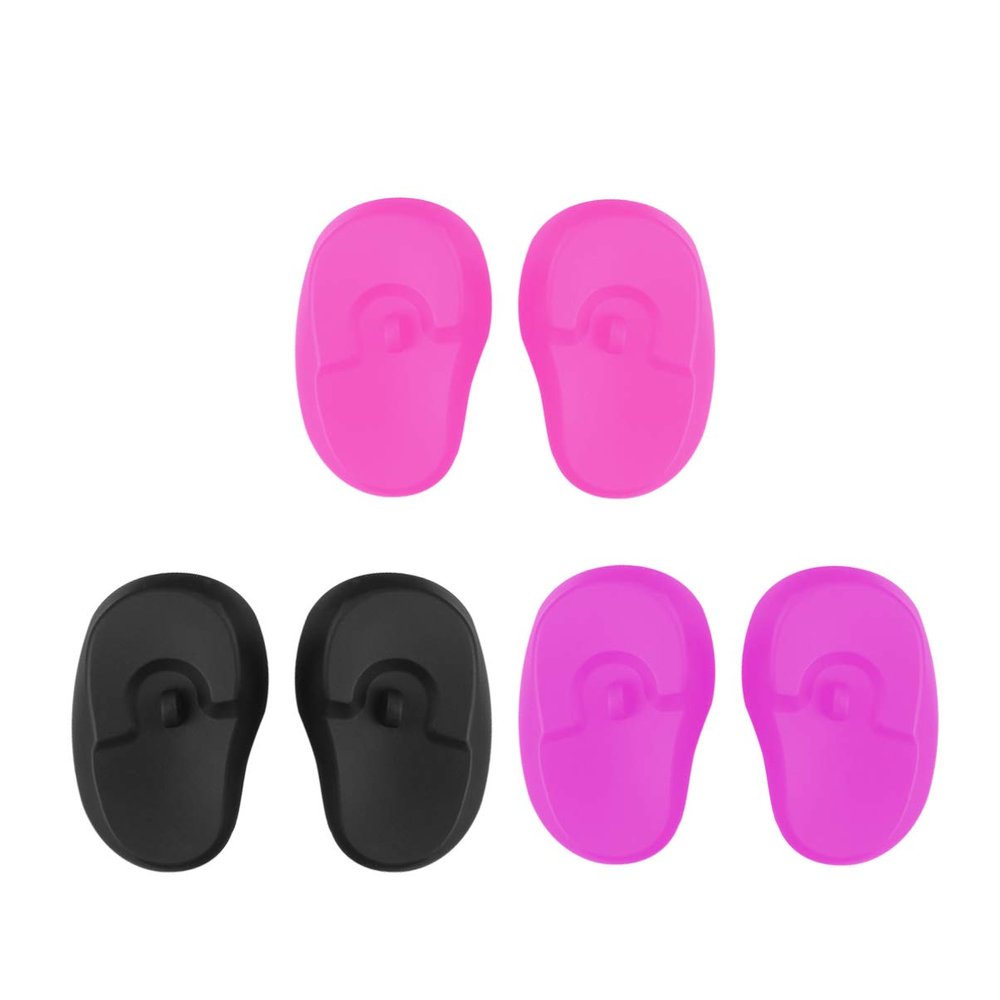 MAGICLULU 3pairs Silicone Ear Protectors for Hair Dyeing and Perming Ear Covers for Salon Use