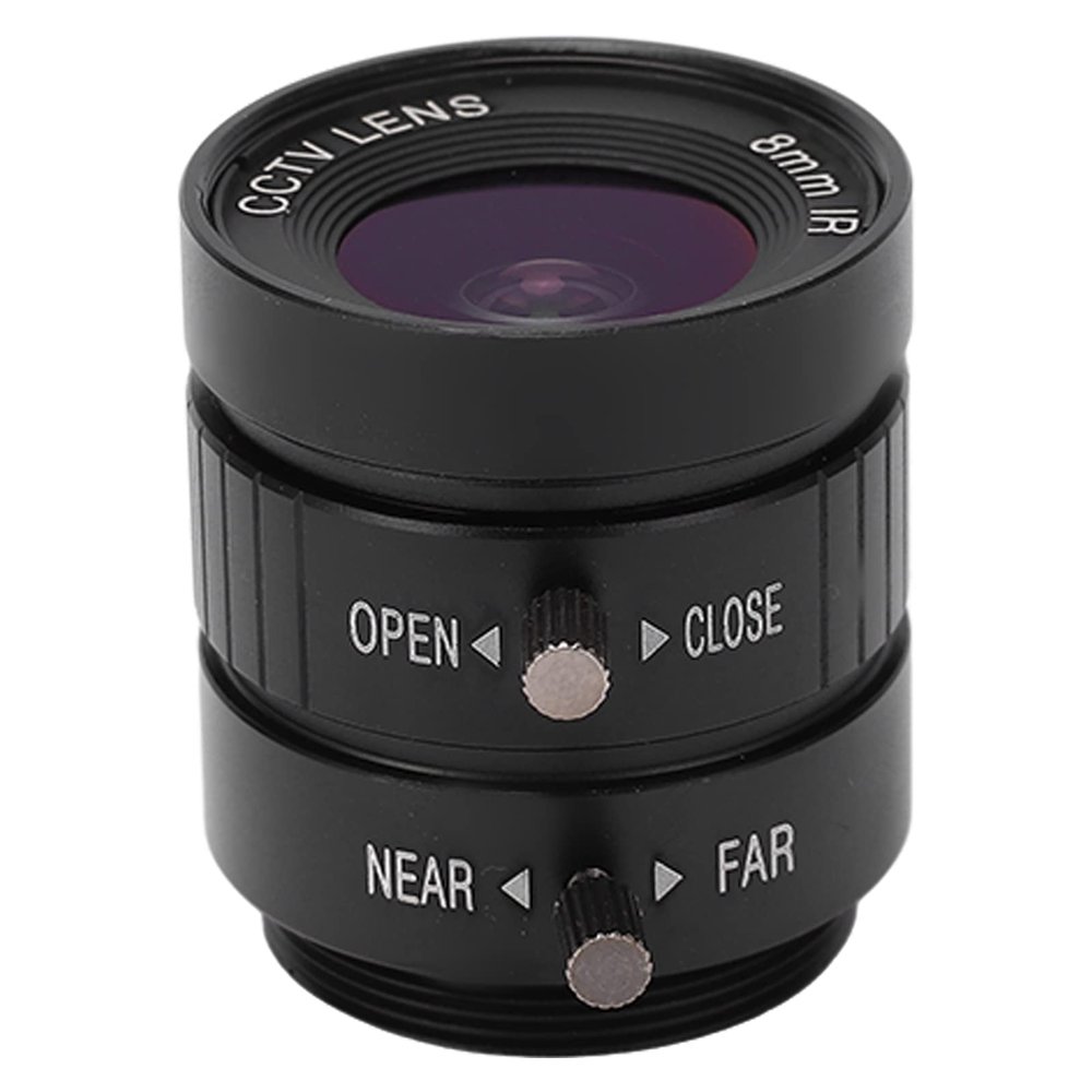 CS Mount 3MP Lens 8mm Length Manual Aperture Fixed Smart Camera Accessories Aluminum Alloy Lens Suitable for Surveillance DIY Camera