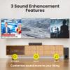 PHEANOO 2.1 Compact Sound Bars for TV with Subwoofer, HDMI ARC/Bluetooth 5.0/Optical/AUX/RCA Connection, Remote Control, Adjustable Bass, Wall Mountable  P15, 140W, 16 inch, Black view 4