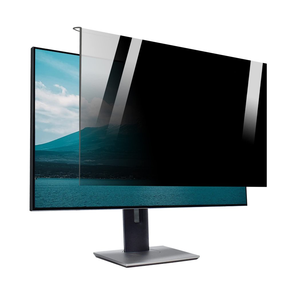 CUNIO Universal Size Computer Privacy Screen Filter, Removable Computer Screen Privacy Shield and Anti Blue Light Filter, Protect The Eyes / 19/20in 458x280mm