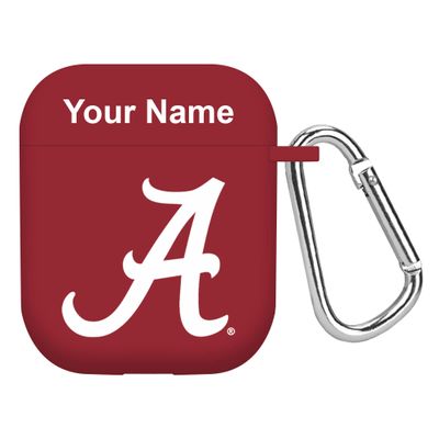 Affinity Bands Alabama Crimson Tide Custom Name HD Case Cover Compatible with Apple AirPods Gen 1 & 2 (Crimson)