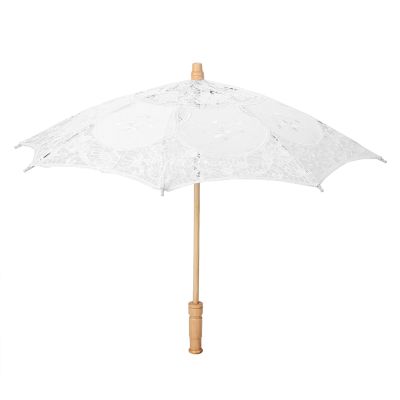 Lace Flower Umbrella, Photography Lace Parasol, Lace Umbrella Parasol, Vintage Wedding Bridal Umbrella, for Girl Party Decor Dancing Photography (L White), Photography Lace Parasol, Lace Flower Umbr