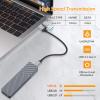 iDsonix Gray M.2 NVMe SSD Case Hard Drive Enclosure NVMe SSD USB C 3.1 Ultra 10G Speed External HDD Caddy Tool-Free Design for UASP, M.2 NVMe SATA Suitable for, Routers, PS4 view 3