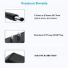 12V DC Power Supply 0.5A 500mA Universal AC Adapter, 100-240 50/60Hz Adapter to 12 Volts 0.5Amp Transformer, DC 12V Power Cord, 5.5mm x 2.5mm Plug view 3