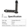 100Pcs Heatsink Mount Pins 18.6mm Plastic CPU Cooler Fan Mounting Clip Fastener Set for Heat Sink and Computer Fan Installation view 2