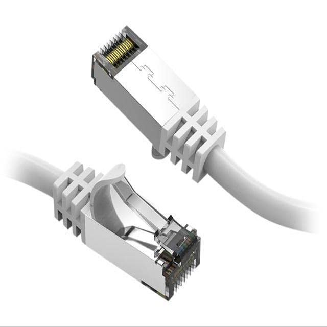 0.5Ft Cat.8 S/FTP Ethernet Network Cable 2GHz 40G (White)