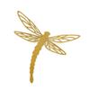 Giant Metal Dragonfly Wall Art Decor 15 to 24 Inches Wide (11" Tall, Dark Yellow) view 1