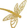 Giant Metal Dragonfly Wall Art Decor 15 to 24 Inches Wide (11" Tall, Dark Yellow) view 2