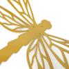 Giant Metal Dragonfly Wall Art Decor 15 to 24 Inches Wide (11" Tall, Dark Yellow) view 3