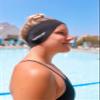 Sporti Swimming Headband - Swimmer Ear Wrap (Black) view 3