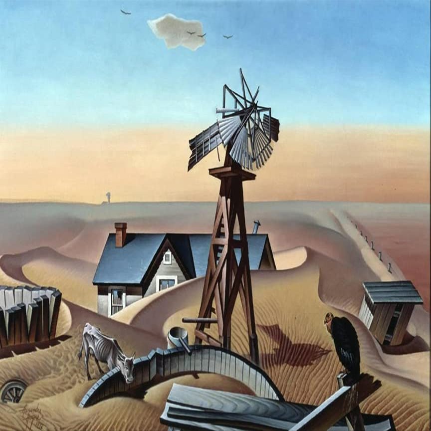 Alexandre Hogue : Drouth Stricken : 1934 : Archival Quality Art Print