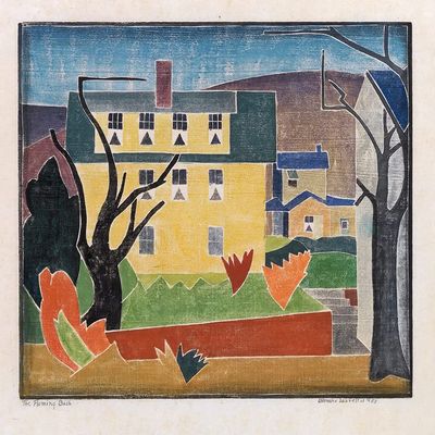 Blanche Lazzell : The Flaming Bush : 1933 : Archival Quality Art Print